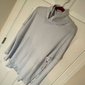 Caslon light blue soft turtleneck sweater XXL